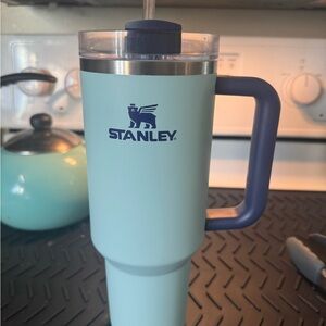 Stanley Blue Insulated Tumbler with Sturdy Handle